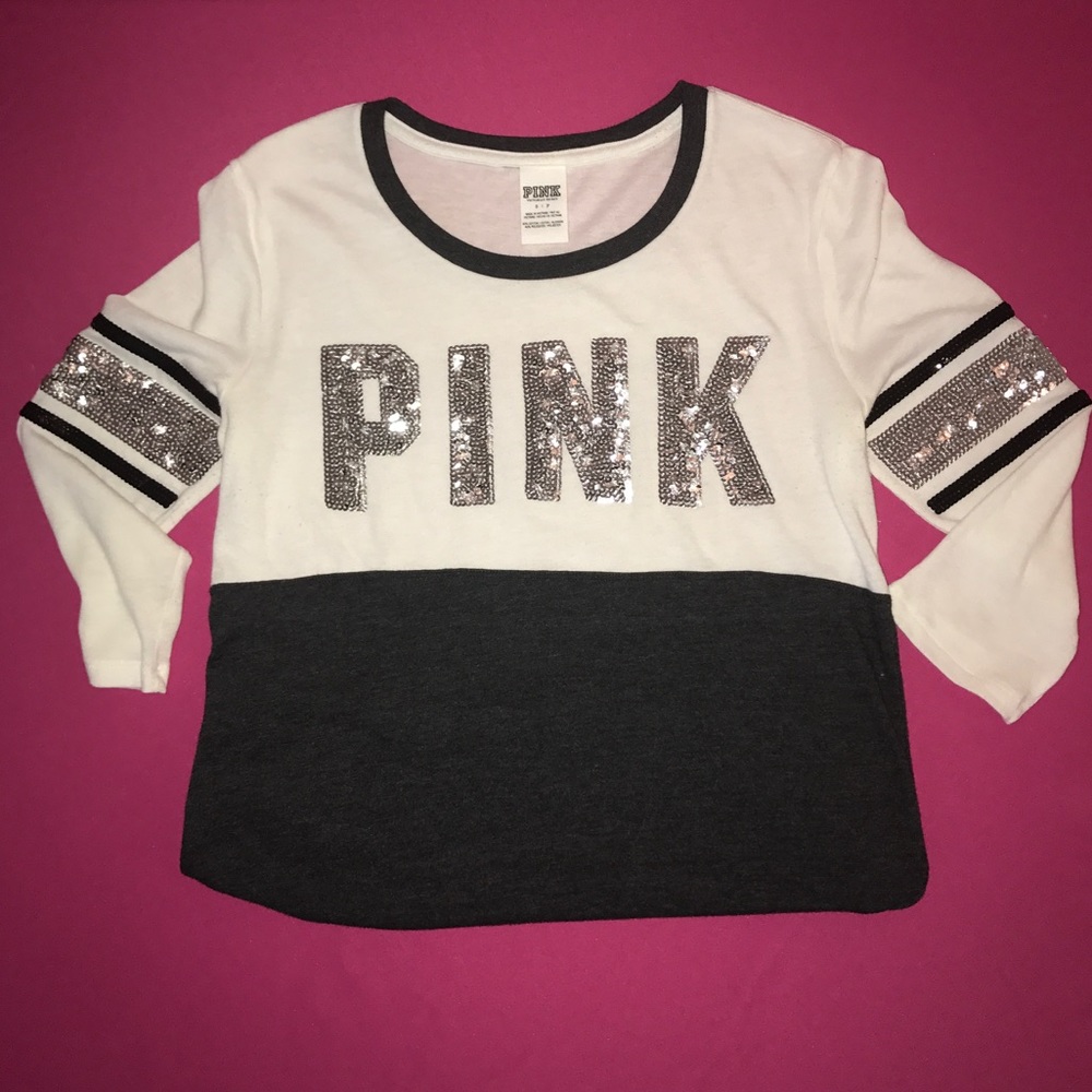 PINK bling dorm style shirt